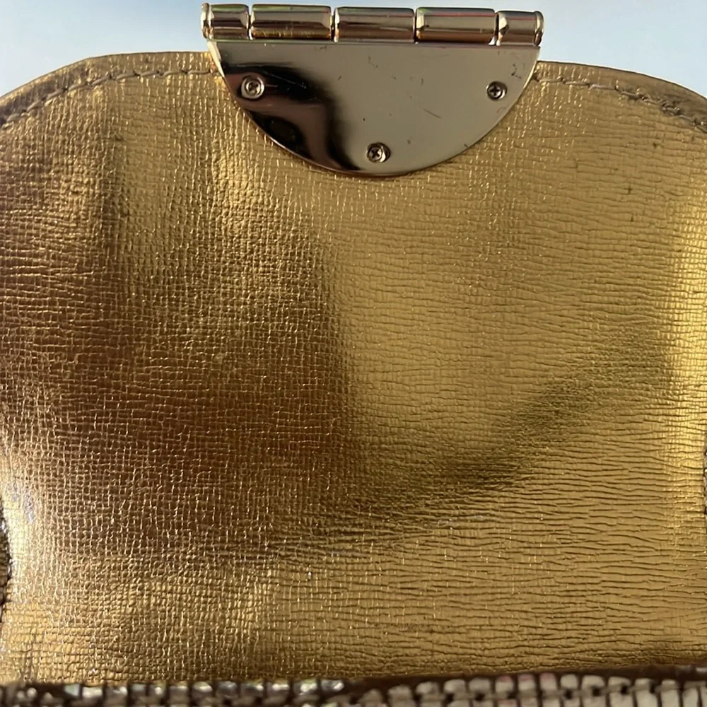 MICHAEL KORS Mini CRISS BODY BAG!! Gold tone - Picture 8 of 13